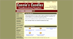 Desktop Screenshot of conniescandles.com