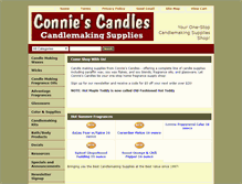 Tablet Screenshot of conniescandles.com